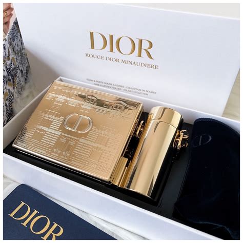 rouge dior minaudière - limited edition clutch and lipstick set|dior minaudiere clutch.